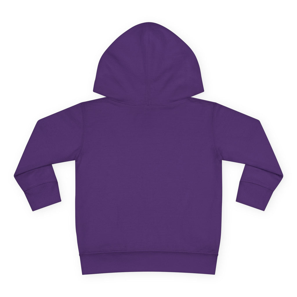 Toddler Hoodie — "Never Give Up" Inspirational Heart Print