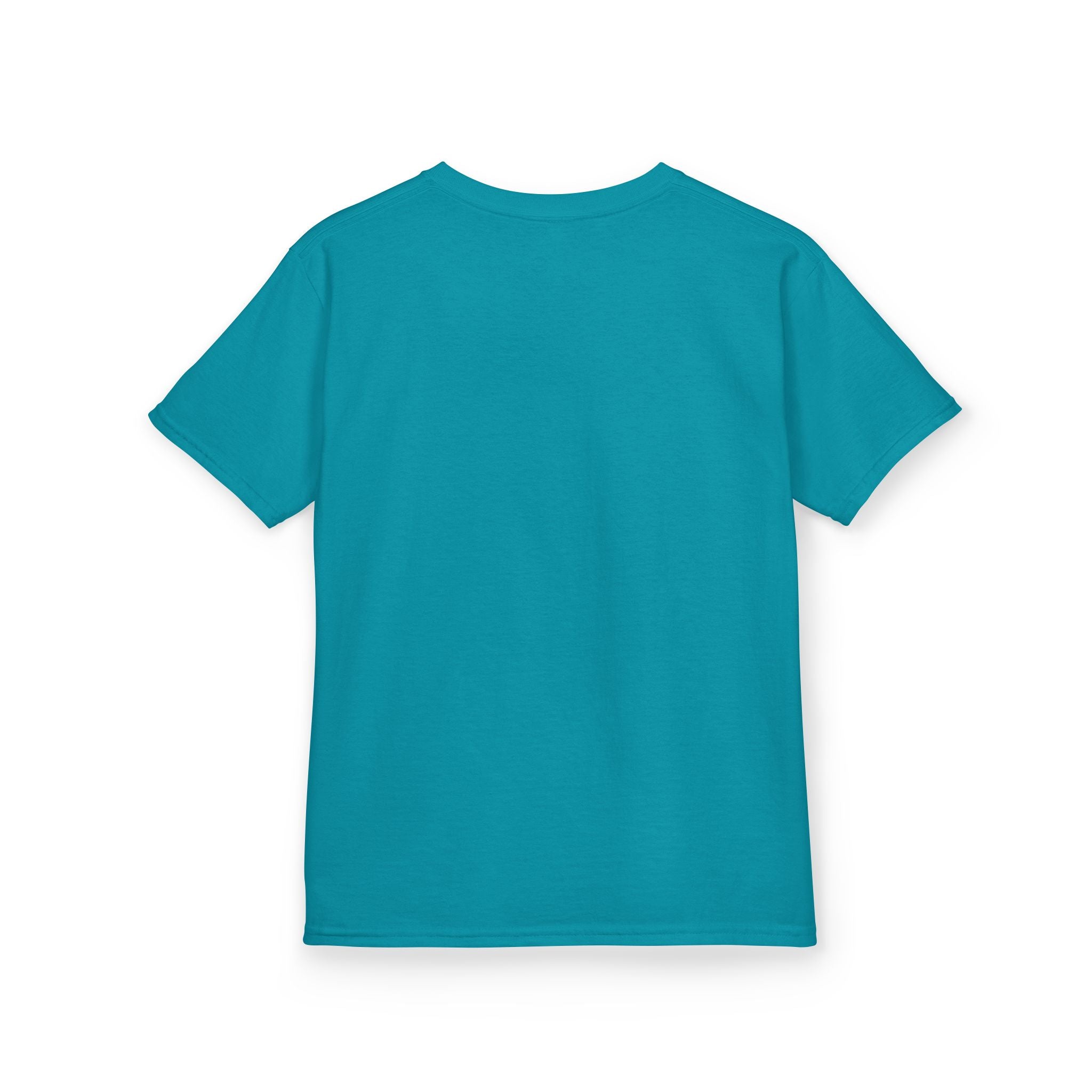 Kids Tee — "Never Give Up" Heart Rainbow Inspirational Shirt