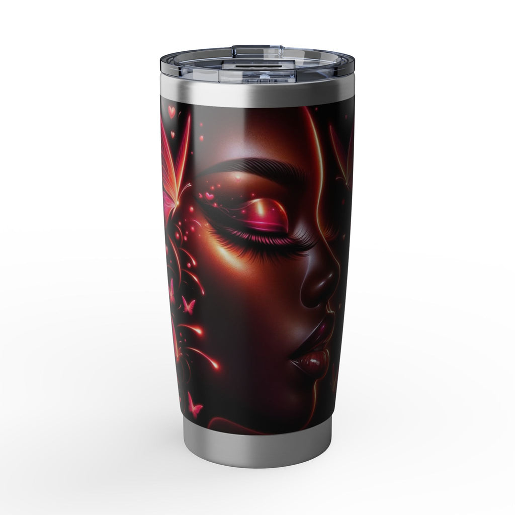 Vagabond 20oz Tumbler - Neon Ethereal Face Travel Mug
