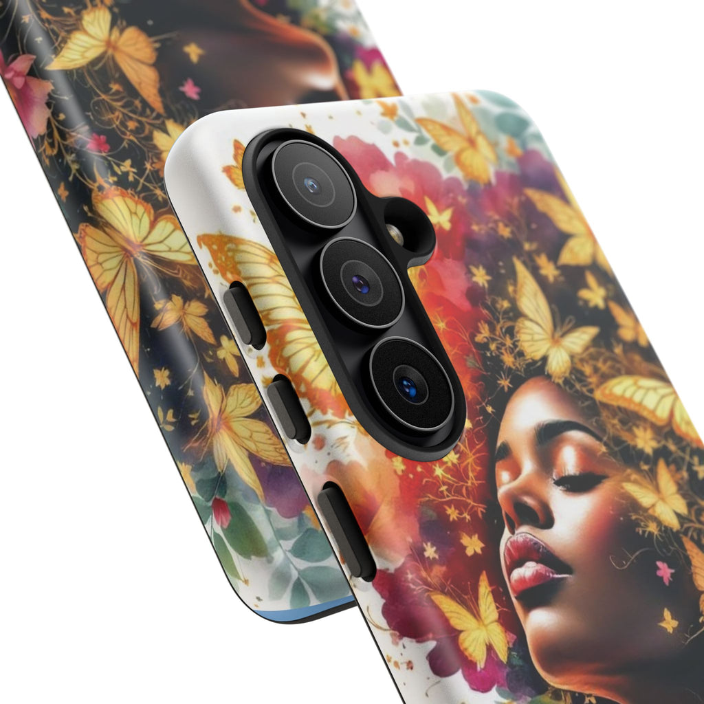 Butterfly Prayer Phone Case — Inspirational Floral Woman Tough Case
